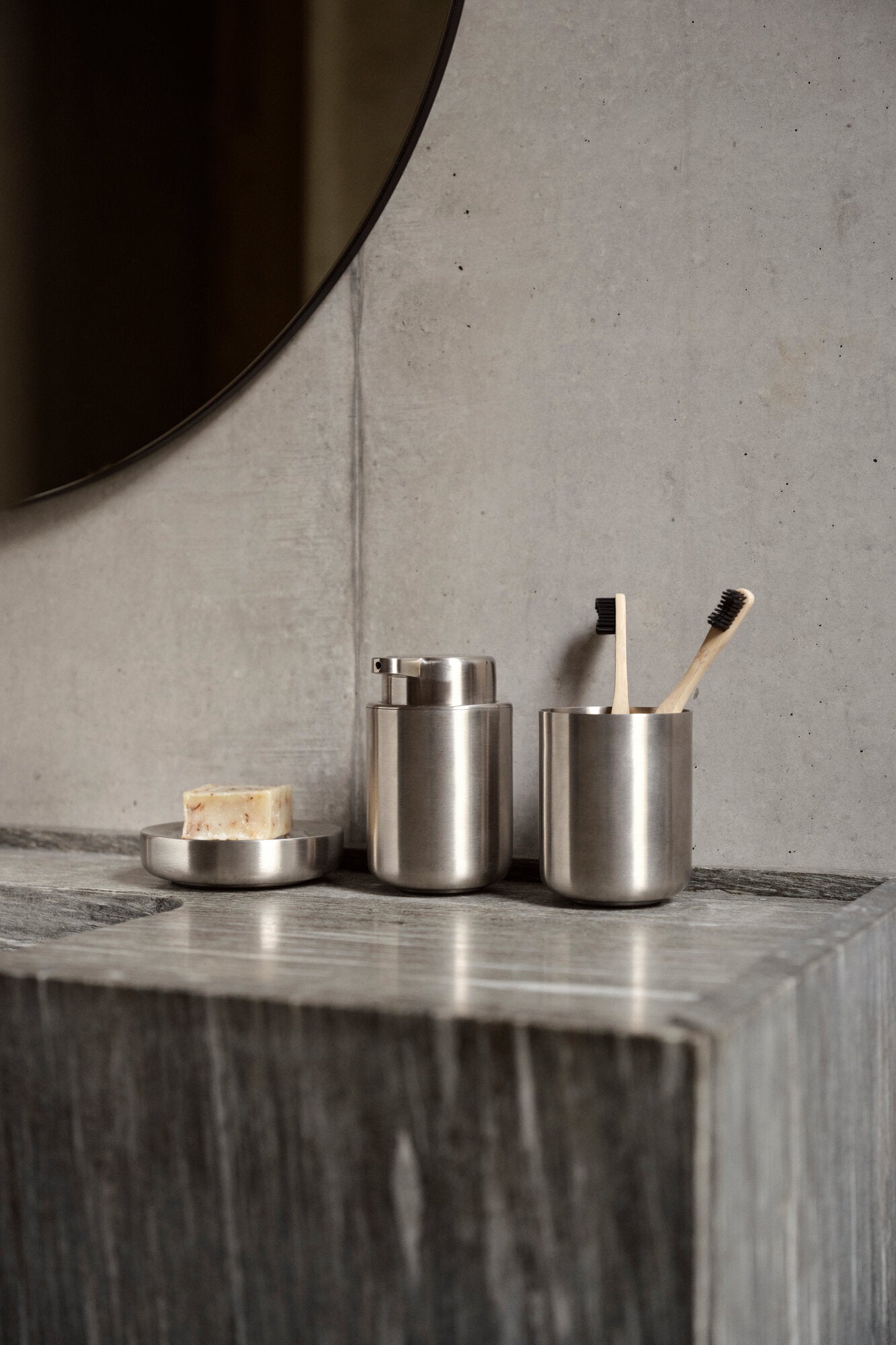 Ume tandbørstekrus - Stål